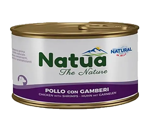 0566 Natua jelly dog pollo e gamberi 24x150 gr