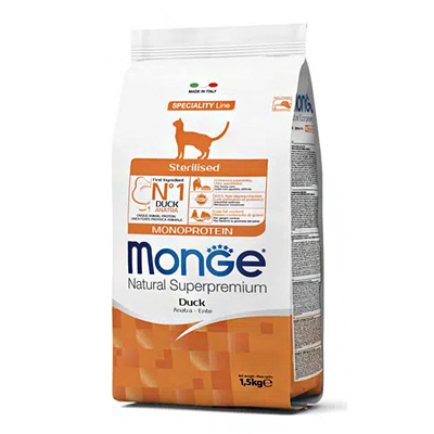 Monge gatto ADULT STERILIZED ANATRA 1,5kg
