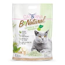 CAT&RINA BENATURAL LETTIERA PER GATTI AL TOFU 2450 G 5,5 L TE' VERDE