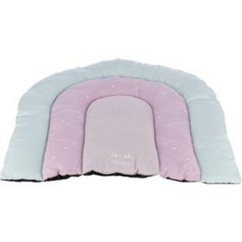 TRIXIE JUNIOR TAPPETINO PATCHWORK,68x62cm,in SIMILCAMOSCIO,MENTA/LILLA/ROSA