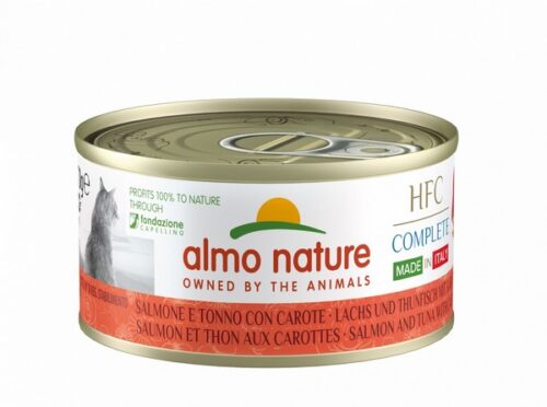 ALMO NATURE HFC CAT LATTINA Complete - Salmone e Tonno con Carota 70G