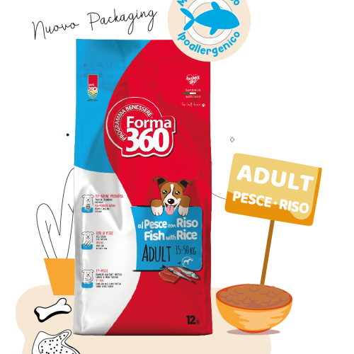 FORMA 360 Dog Pes/Ris Medium 12Kg NEW