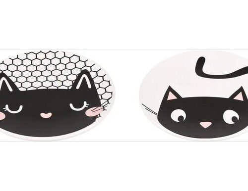 FLAMINGO PIATTO GATTO GUUS CERAMICA MOSAICO 30ML 12,7CM