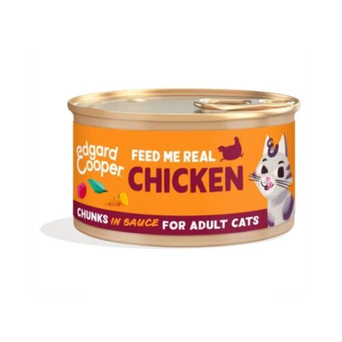 EDGARD COOPER GATTO BOCCONI IN SALSA ADULT Pollo allevato a terra 85g