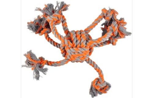 FLAMINGO GC COTONE JAMES OCTOPUS ARANCIO PALLA IN COTONE DIA. 10CM/40CM
