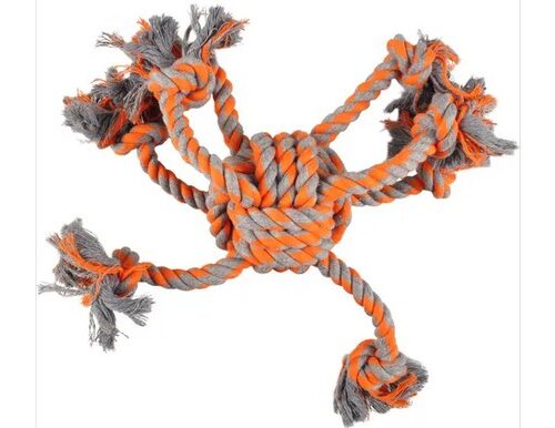 FLAMINGO GC COTONE JAMES OCTOPUS ARANCIO PALLA IN COTONE DIA. 10CM/40CM