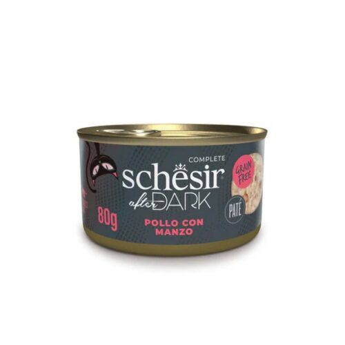SCHESIR AFTER DARK POLLO/MANZO 80GR/12