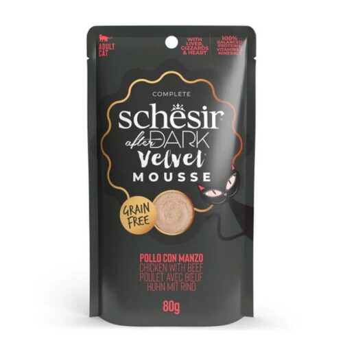 SCHESIR AFTER DARK BST VELVET POLLO/MANZO 80GR/12