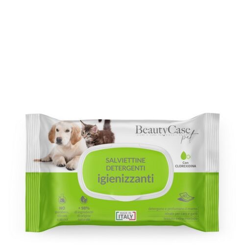 BEAUTY CASE PET SALVIETTINE UMIDIFICATE Clorexidina (igienizzante) 40 pz