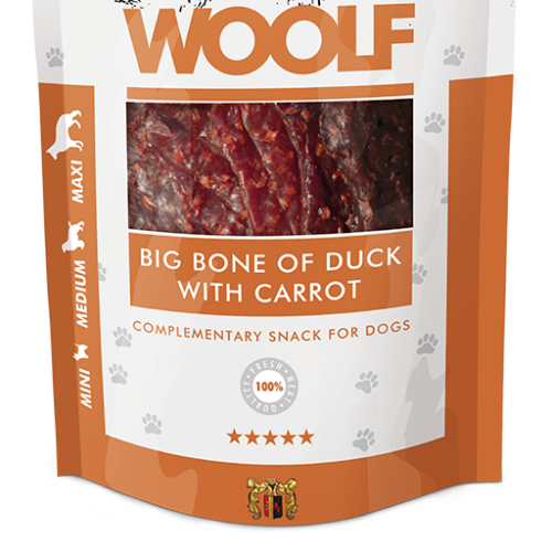 WOOLF SNACK 1012 Osso medio di Anatra e Carote 100 gr