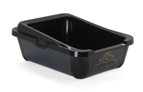 RECORD LUX BACINELLA CON BORDO RIMOVIBILE NERO 50X39,2X19,2 CM