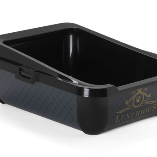 RECORD LUX BACINELLA CON BORDO RIMOVIBILE NERO 50X39,2X19,2 CM