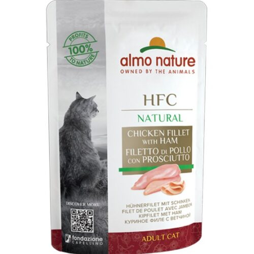 ALMO NATURE HFC CAT Natural - Filetto di Pollo e Prosciutto 55 g