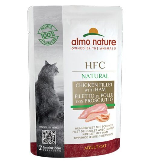 ALMO NATURE HFC CAT Natural - Filetto di Pollo e Prosciutto 55 g