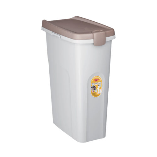 STEFANPLAST Pet Food Container 40 lt bianco/cop. tortora chiaro 45x27x61h