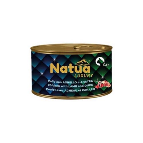 0730 Natua Luxury jelly cat pollo con agnello e anatra 24x85 gr
