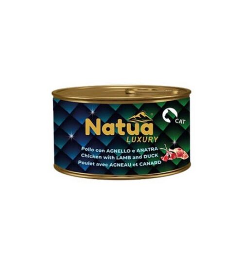 0730 Natua Luxury jelly cat pollo con agnello e anatra 24x85 gr