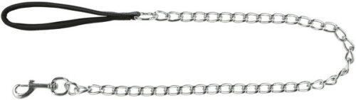 TRIXIE GUINZAGLIO a CATENA con MANIGLIA in NYLON,1.00m/4.0mm,NERO