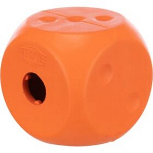 TRIXIE CUBO PORTA SNACK,in GOMMA NATURALE,5×5×5cm