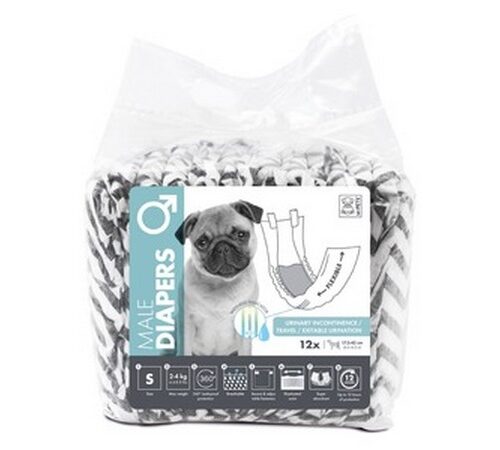 MPETS PANNOLINI - Cane maschio - S Nero bianco