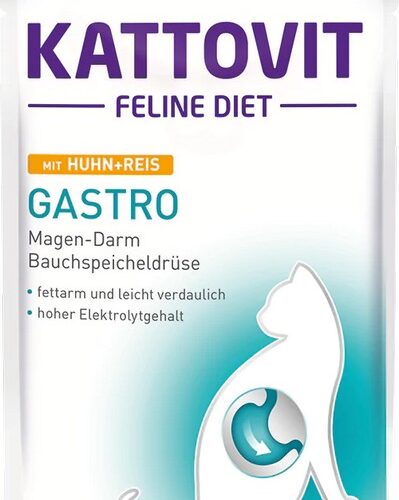 KATTOVIT FELINE DIET BUSTA Gastro chicken + rice 85 g pouch