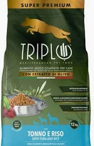 TRIPLO ALIMENTO PER CANI SUPER PREMIUM CON TONNO E RISO 3KG