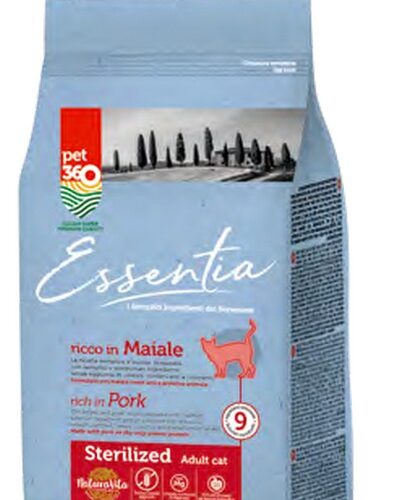 Essentia Gatto Adult Sterilized - Ricco in Maiale 300 g