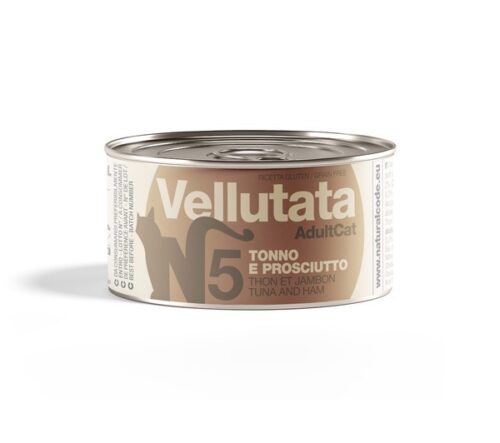 NATURAL CODE TONNO E PROSCIUTTO V5 Vellutate Lattina gatto 85g