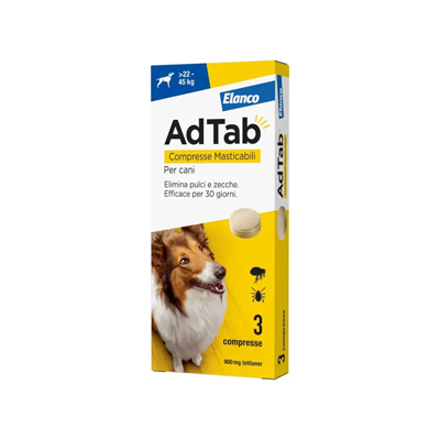 AdTab Compresse Masticabili per cani >22 - 45 kg