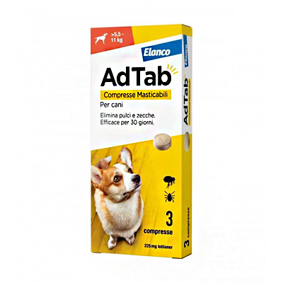 AdTab Compresse Masticabili per cani >5,5 - 11 kg