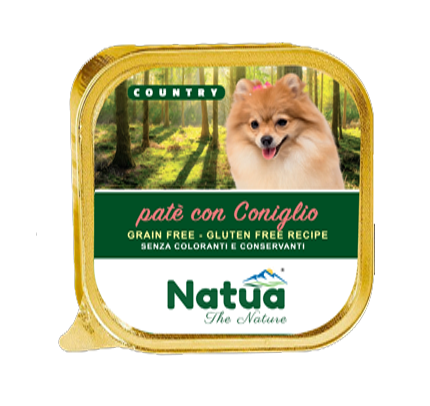 5205 Natua Dog Country coniglio 34x100 gr