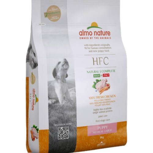 ALMO NATURE HFC DOG DRY M-L Puppy Pollo 8 Kg