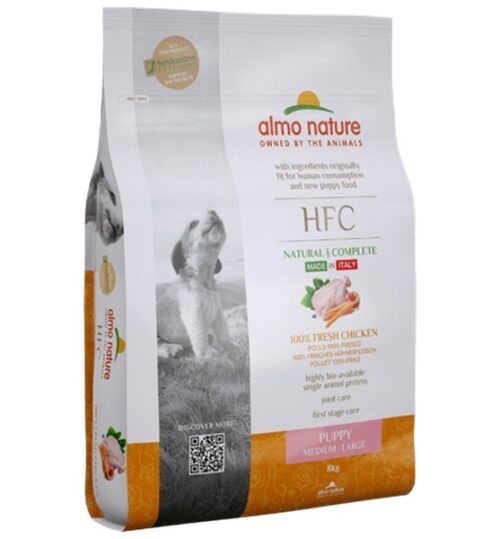 ALMO NATURE HFC DOG DRY M-L Puppy Pollo 8 Kg