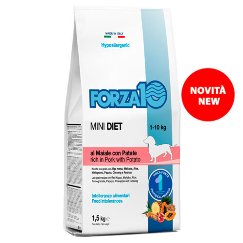 FORZA 10 CANE Mini Diet al Maiale con Patate 1,5kg