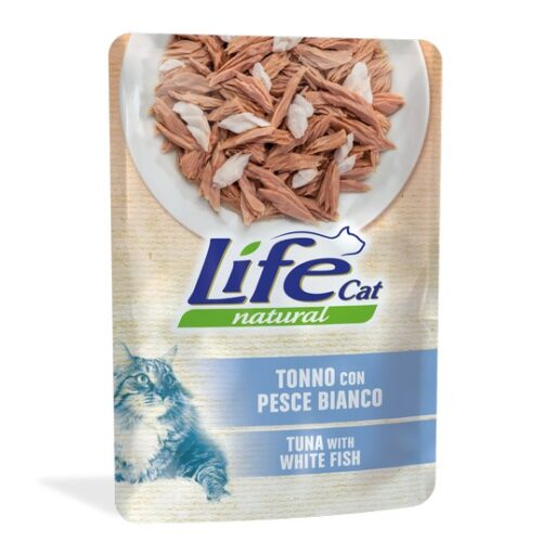 LIFECAT Tonno con Pesce Bianco 70g