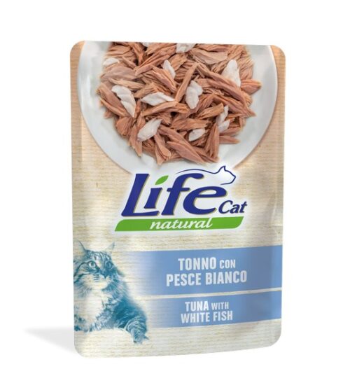 LIFECAT Tonno con Pesce Bianco 70g