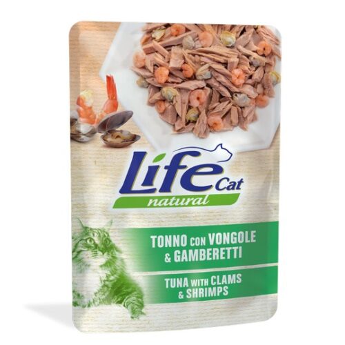 LIFECAT Tonno con Vongole e Gamberetti 70g