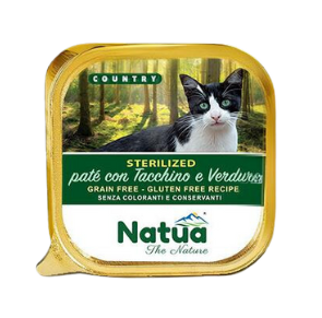 5041 Natua Cat Country sterilized tacchino verdure 34x100 gr
