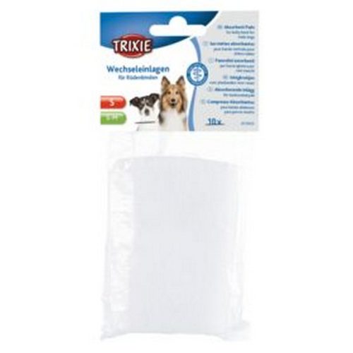 TRIXIE INSERTI ASSORBENTI per FASCIA IGIENICA,TG.S,S-M,10pz.