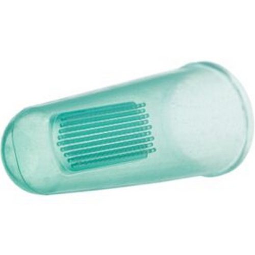 TRIXIE SET di SPAZZOLINI da DITO per DENTI,in SILICONE,6cm,2pz.