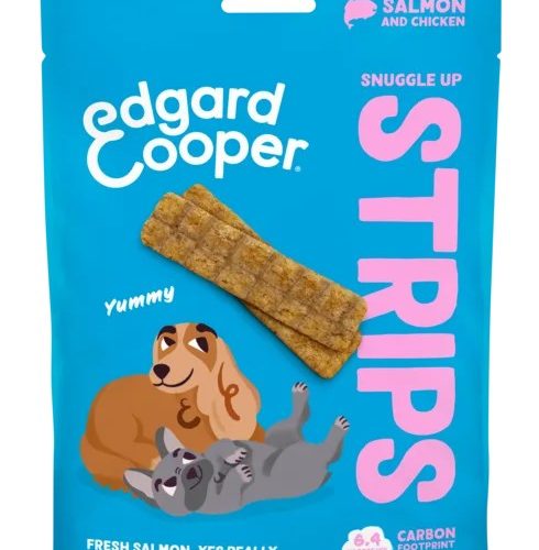 EDGARD & COOPER DOG E AD STRIPS SALMON 0.075 KG