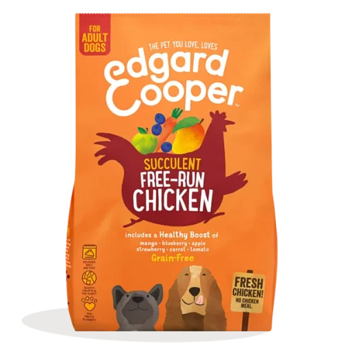 EDGAR COOPER DOG AD  Pollo ruspante fresco con mango, mirtillo, mela & carota  12kg