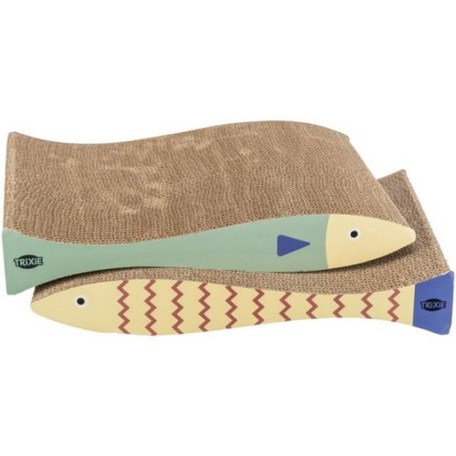TRIXIE TAVOLETTA in CARTONE,PESCE,40×30×11cm,2pz,MENTA/CREMA
