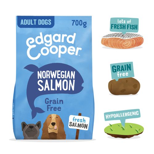 EDGAR COOPER DOG AD Salmone Norvegese Fresco con barbabietola, mela, mango & ribes nero  700g