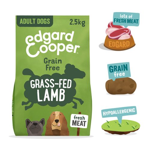 EDGAR COOPER DOG AD Agnello Fresco nutrito al pascolo con mela, carota, barbabietola & mirtillo  2,5kg