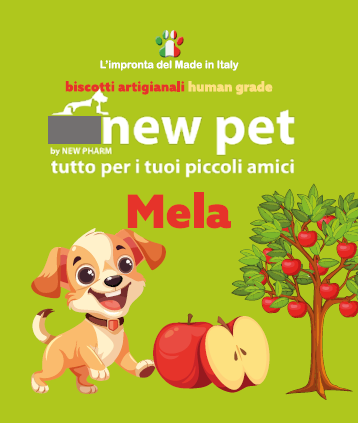 NEW PET biscotto mela sacchetto di carta gr 350