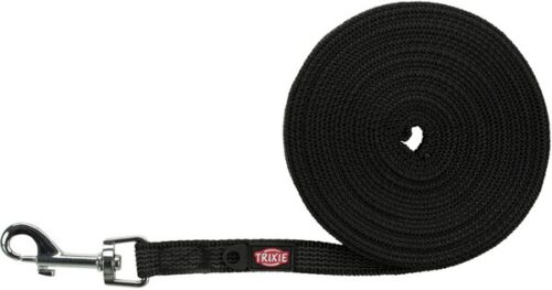 TRIXIE LUNGHINA,con RIVESTIMENTO in GOMMA,S-M 10m/15mm,NERO