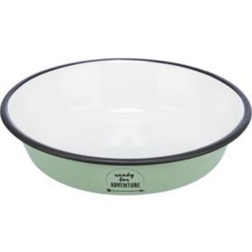 TRIXIE CIOTOLA per GATTI,in VERNICE SMALTATA/ACCIAIO INOX,1.9l/ø21cm,VERDE