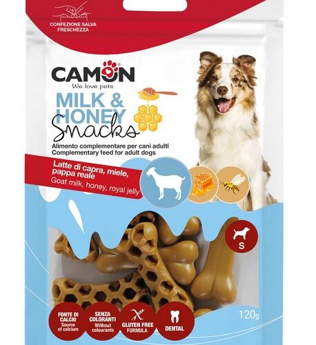 CAMON Milk&Honey bones S (120g) - Display da 12 buste (1440g)