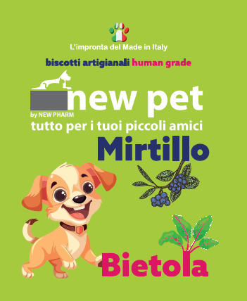 NEW PET biscotto barbabietola e mirtilli gr 250